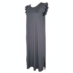 Loft Knit Dress Ruffle Sleeve XL